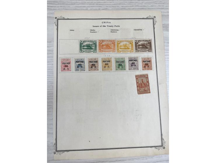 including Shanghai, Chefoo, Chingkiang, Wugu and others. Mostly Shanghai LPO stamps. Plus a fe Amoy, Hankow, Kewkiang LPO sta